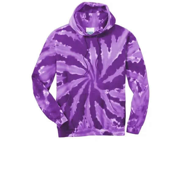 Port & Company Tie-Dye Pullover Hooded Sweatshirt.