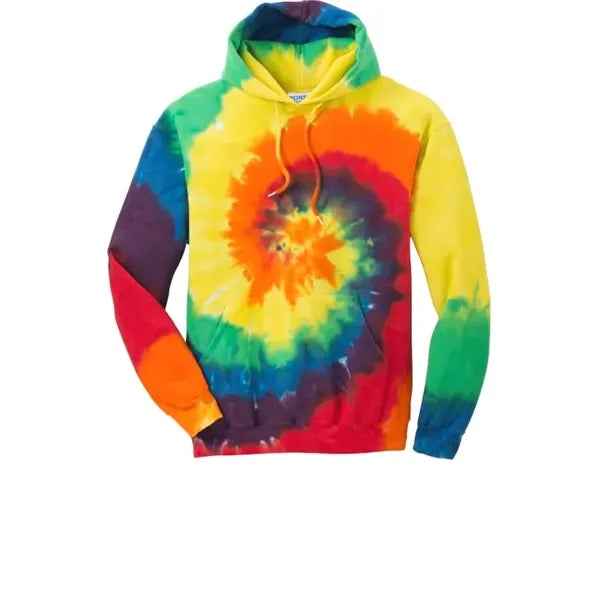 Port & Company Tie-Dye Pullover Hooded Sweatshirt.