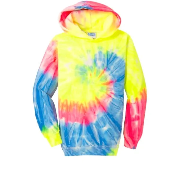Port & Company Youth Tie-Dye Pullover Hooded Sweatshirt.