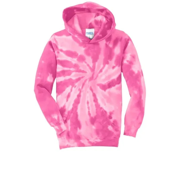 Port & Company Youth Tie-Dye Pullover Hooded Sweatshirt.
