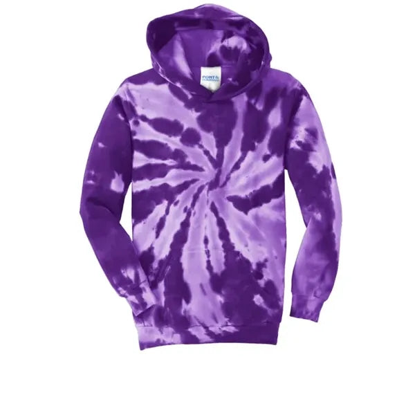 Port & Company Youth Tie-Dye Pullover Hooded Sweatshirt.