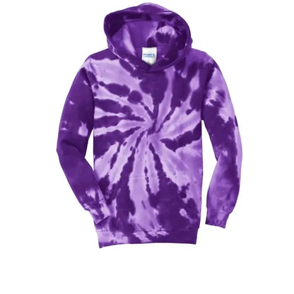 Port & Company Youth Tie-Dye Pullover Hooded Sweatshirt.