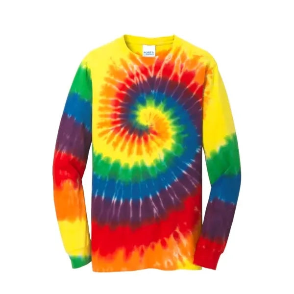 Port & Company Tie-Dye Long Sleeve Tee.