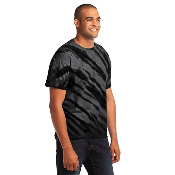 Port & Company - Tiger Stripe Tie-Dye Tee.