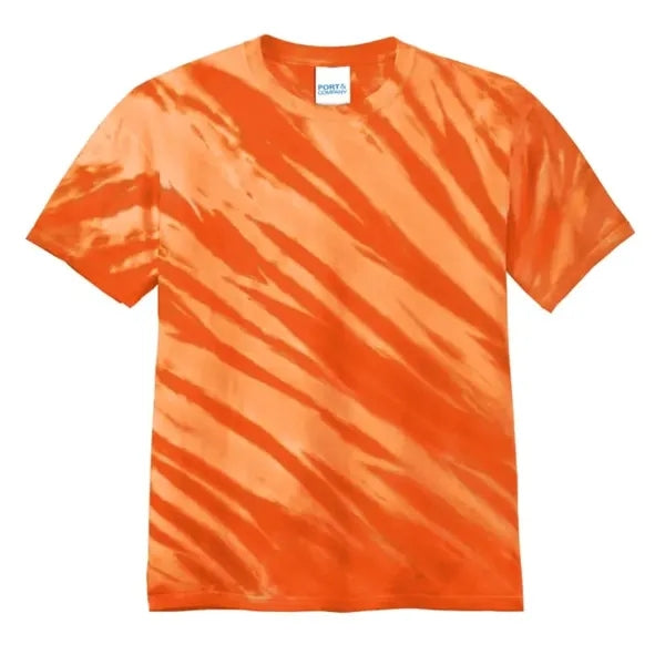 Port & Company - Tiger Stripe Tie-Dye Tee.