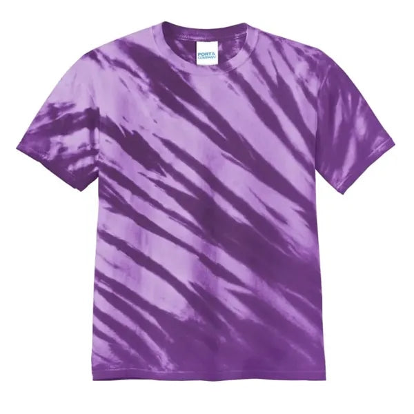 Port & Company - Tiger Stripe Tie-Dye Tee.