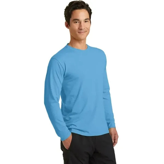 Port & Company Long Sleeve Performance Blend Tee.