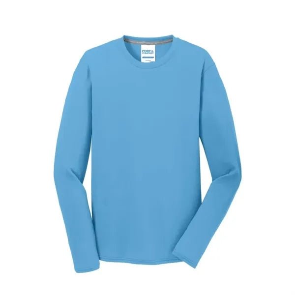 Port & Company Long Sleeve Performance Blend Tee.