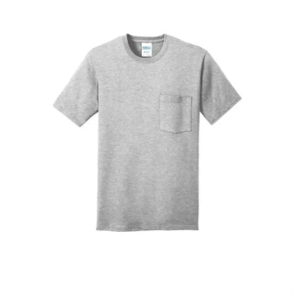 Port & Company Core Cotton Pocket Tee.