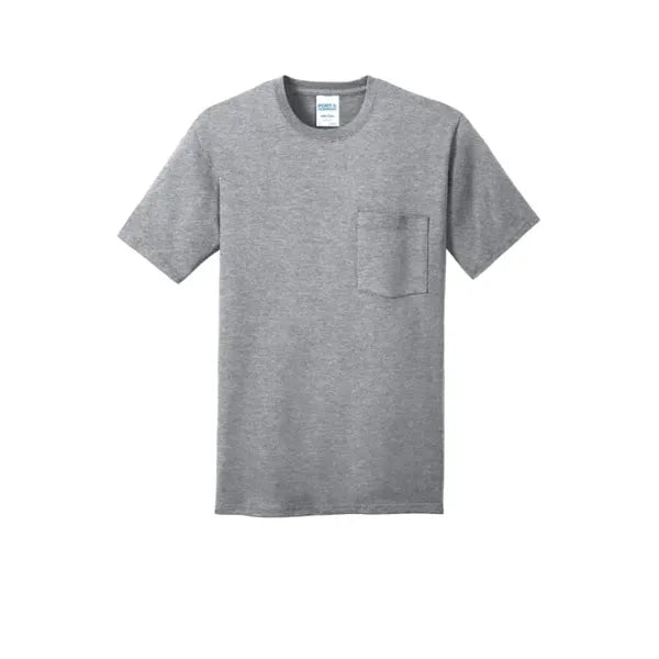 Port & Company Core Cotton Pocket Tee.