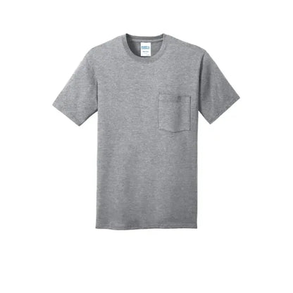 Port & Company Core Cotton Pocket Tee.