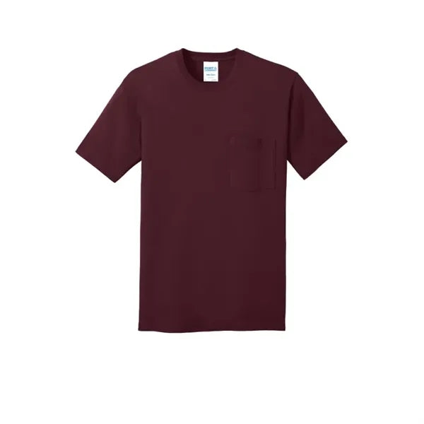 Port & Company Core Cotton Pocket Tee.