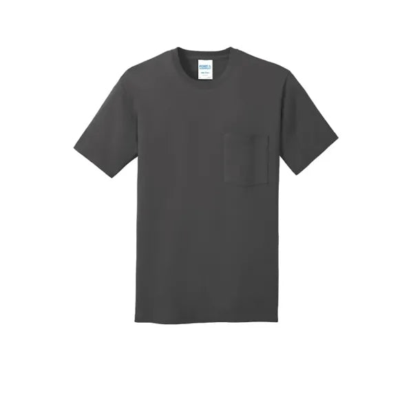 Port & Company Core Cotton Pocket Tee.
