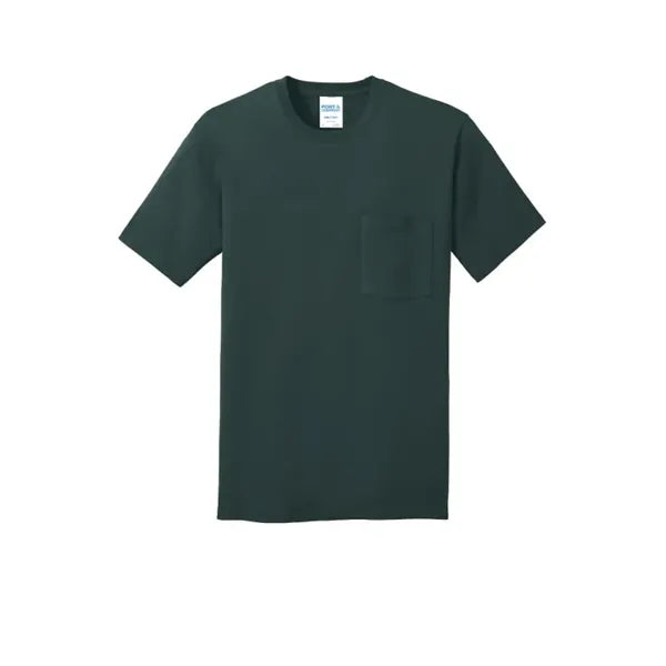 Port & Company Core Cotton Pocket Tee.