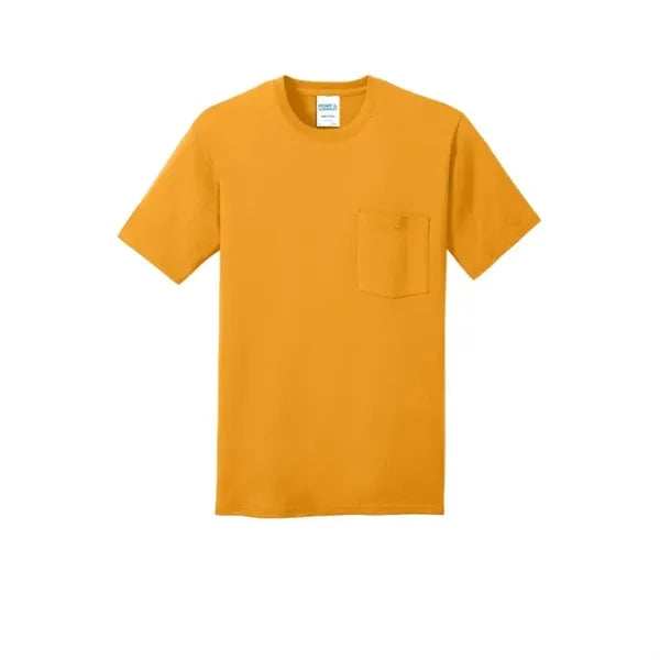Port & Company Core Cotton Pocket Tee.