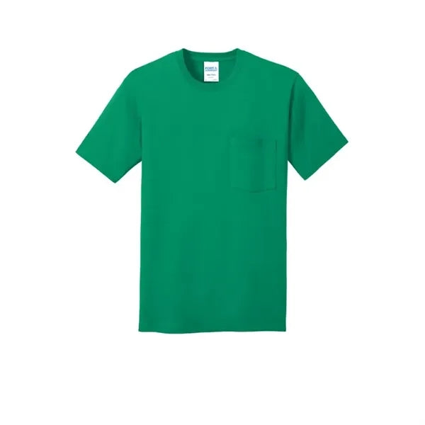 Port & Company Core Cotton Pocket Tee.