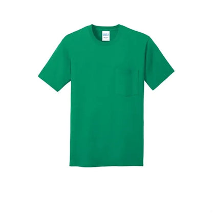 Port & Company Core Cotton Pocket Tee.