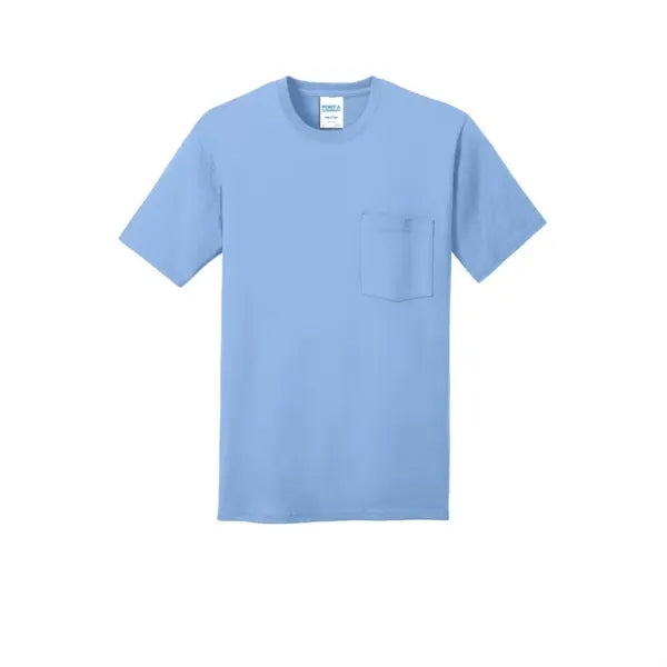 Port & Company Core Cotton Pocket Tee.