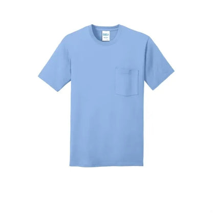 Port & Company Core Cotton Pocket Tee.