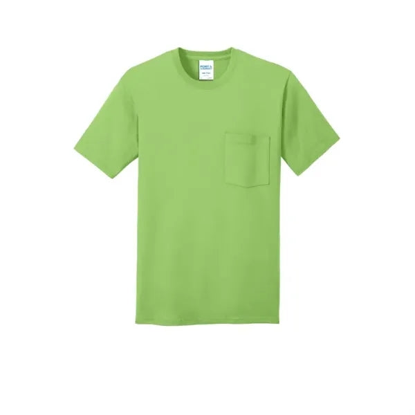 Port & Company Core Cotton Pocket Tee.