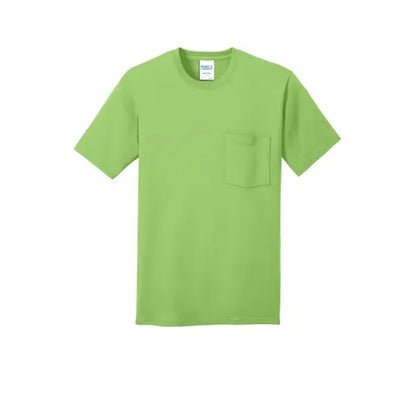 Port & Company Core Cotton Pocket Tee.