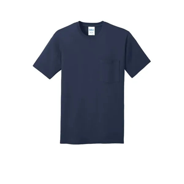 Port & Company Core Cotton Pocket Tee.