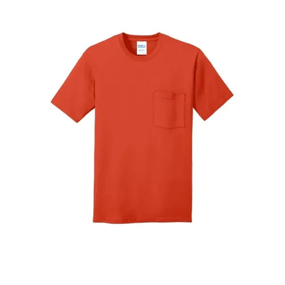 Port & Company Core Cotton Pocket Tee.