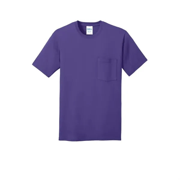 Port & Company Core Cotton Pocket Tee.
