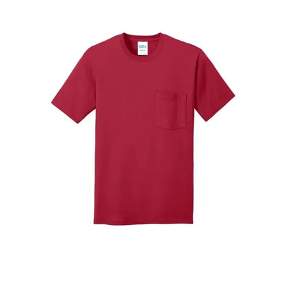 Port & Company Core Cotton Pocket Tee.
