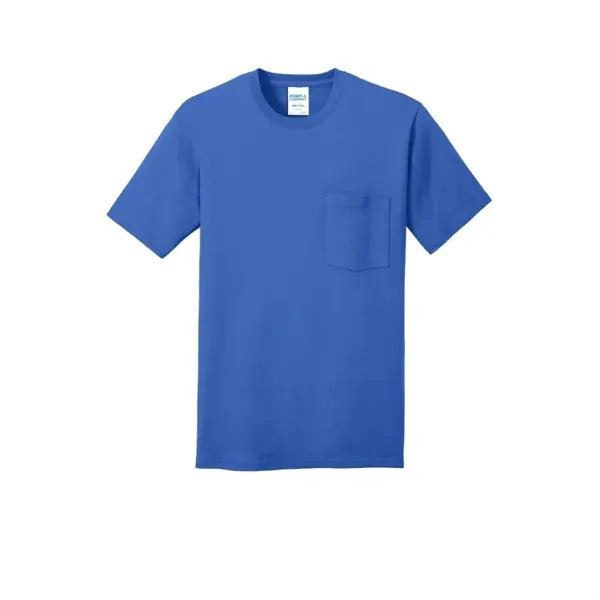 Port & Company Core Cotton Pocket Tee.