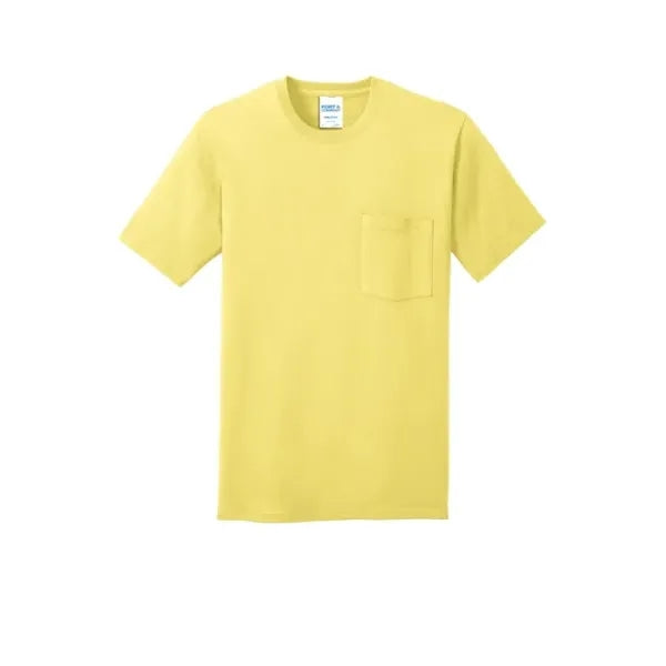 Port & Company Core Cotton Pocket Tee.