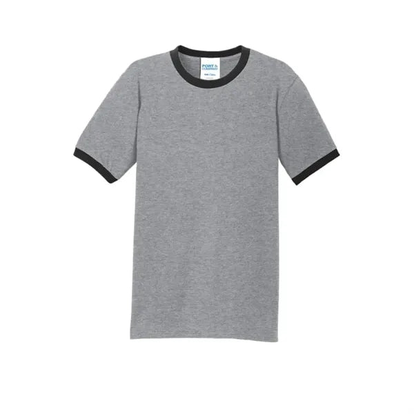 Port & Company Core Cotton Ringer Tee.