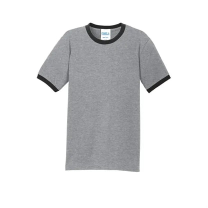 Port & Company Core Cotton Ringer Tee.