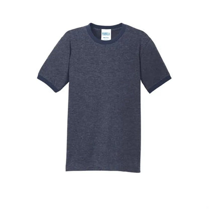 Port & Company Core Cotton Ringer Tee.