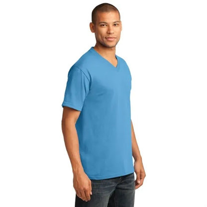 Port & Company Core Cotton V-Neck Tee.