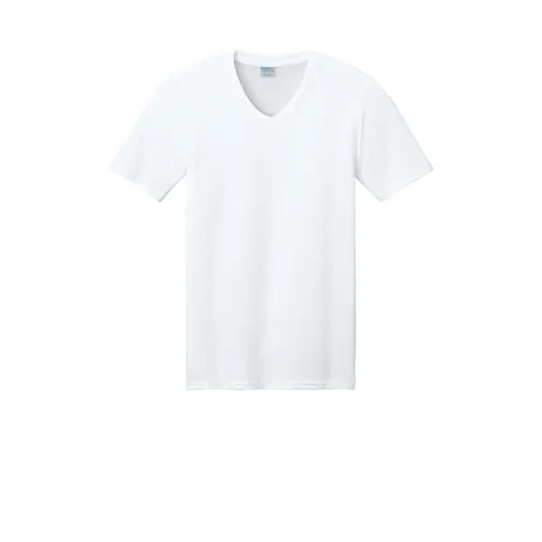 Port & Company Core Cotton V-Neck Tee.