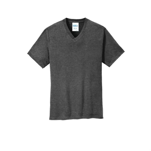 Port & Company Core Cotton V-Neck Tee.