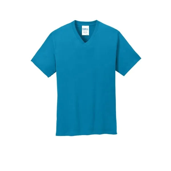 Port & Company Core Cotton V-Neck Tee.