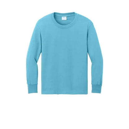 Port & Company Youth Long Sleeve Core Cotton Tee.