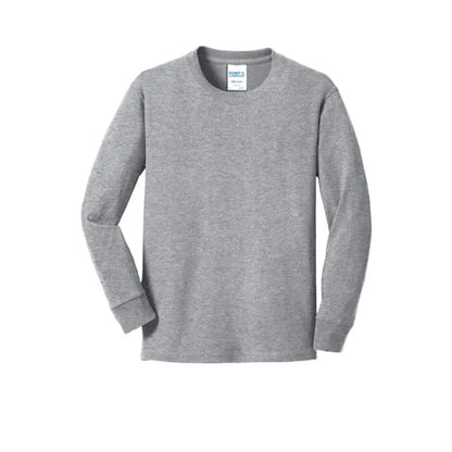 Port & Company Youth Long Sleeve Core Cotton Tee.