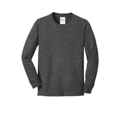 Port & Company Youth Long Sleeve Core Cotton Tee.