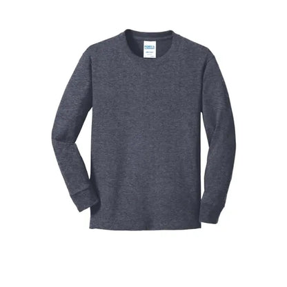 Port & Company Youth Long Sleeve Core Cotton Tee.