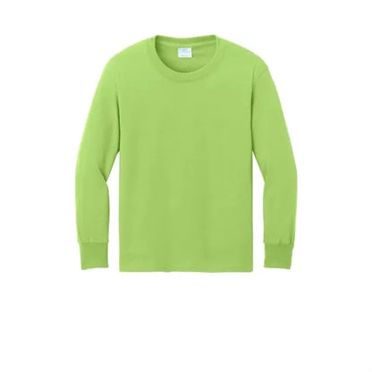 Port & Company Youth Long Sleeve Core Cotton Tee.
