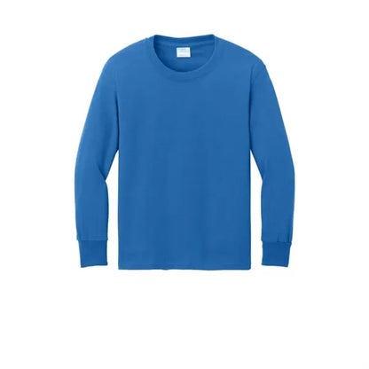 Port & Company Youth Long Sleeve Core Cotton Tee.