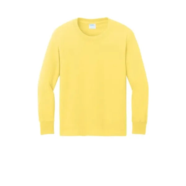 Port & Company Youth Long Sleeve Core Cotton Tee.