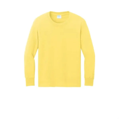 Port & Company Youth Long Sleeve Core Cotton Tee.