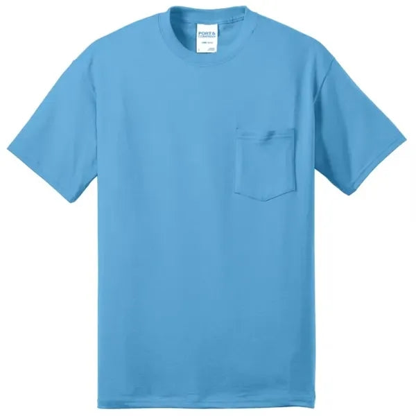 Port & Company Tall Core Blend Pocket Tee.