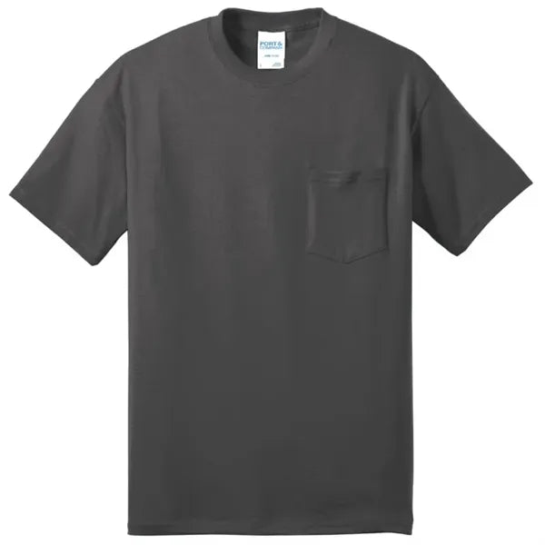 Port & Company Tall Core Blend Pocket Tee.