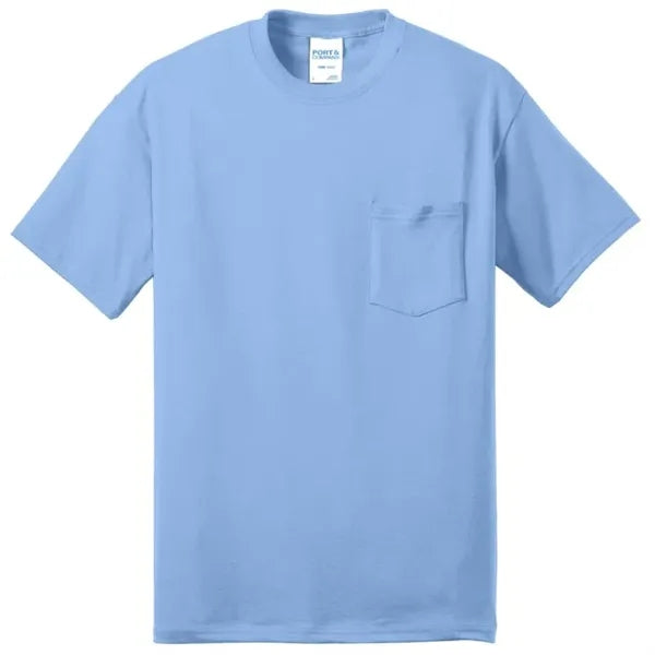 Port & Company Tall Core Blend Pocket Tee.