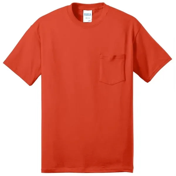 Port & Company Tall Core Blend Pocket Tee.